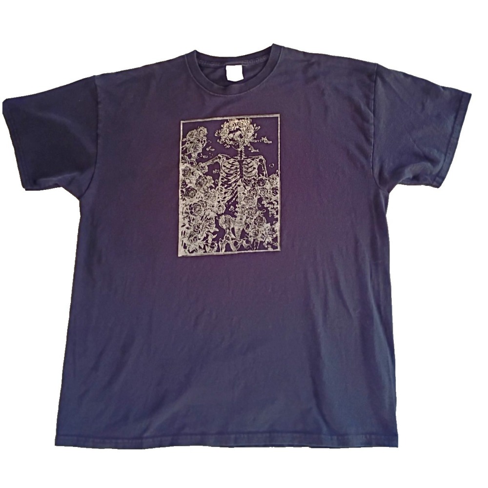 Vintage Grateful Dead Bertha Skeleton T-Shirt Black Size XL